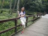 導(dǎo)游姜怡在張家界森林公園